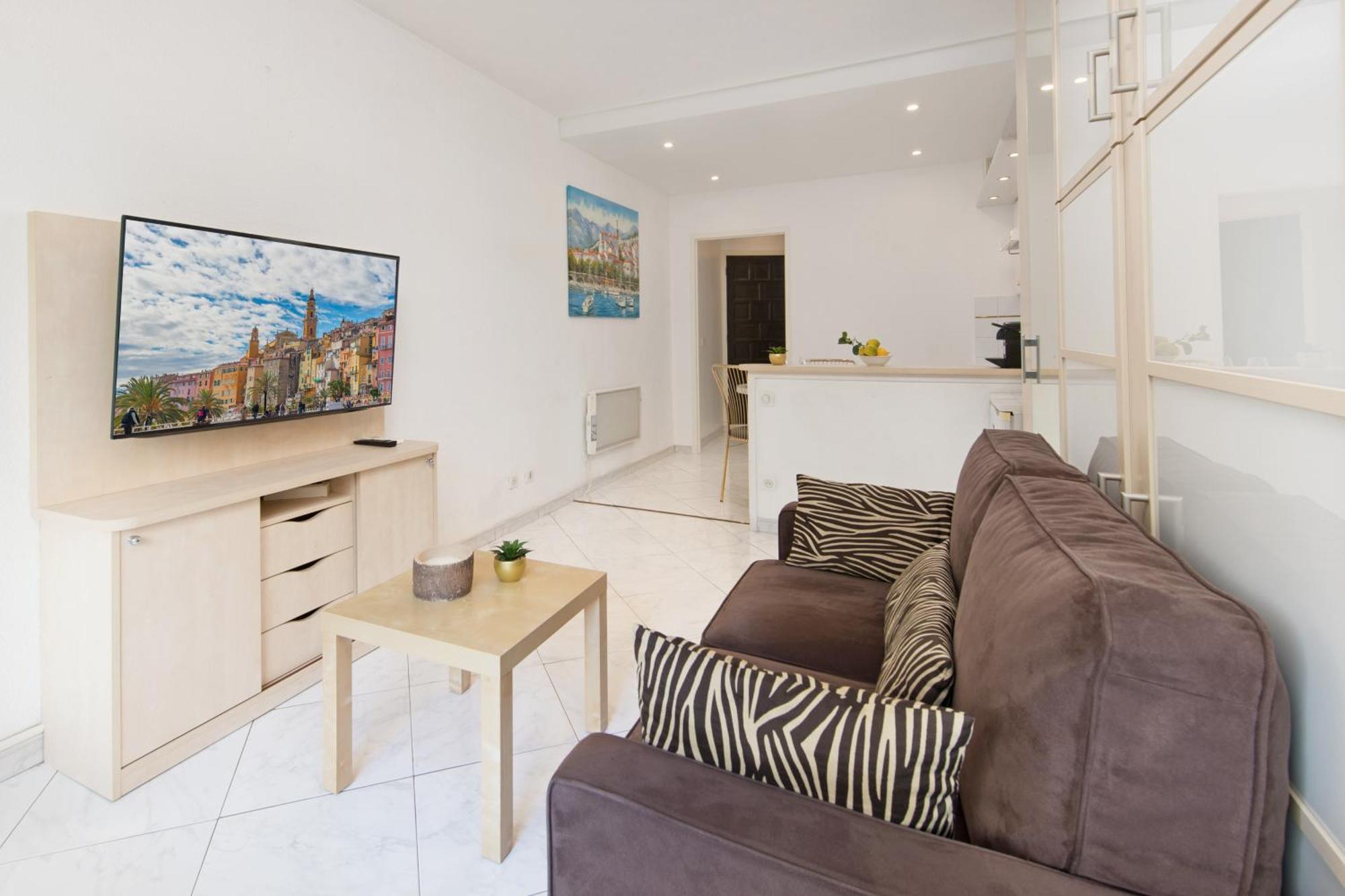 Cosy Studio - Residence Front De Mer - Menton Buitenkant foto